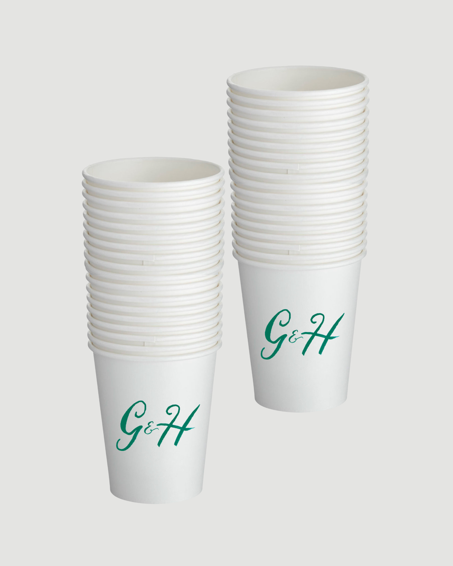 Personalised Paper Cups Pack of 100 Gigi Olive