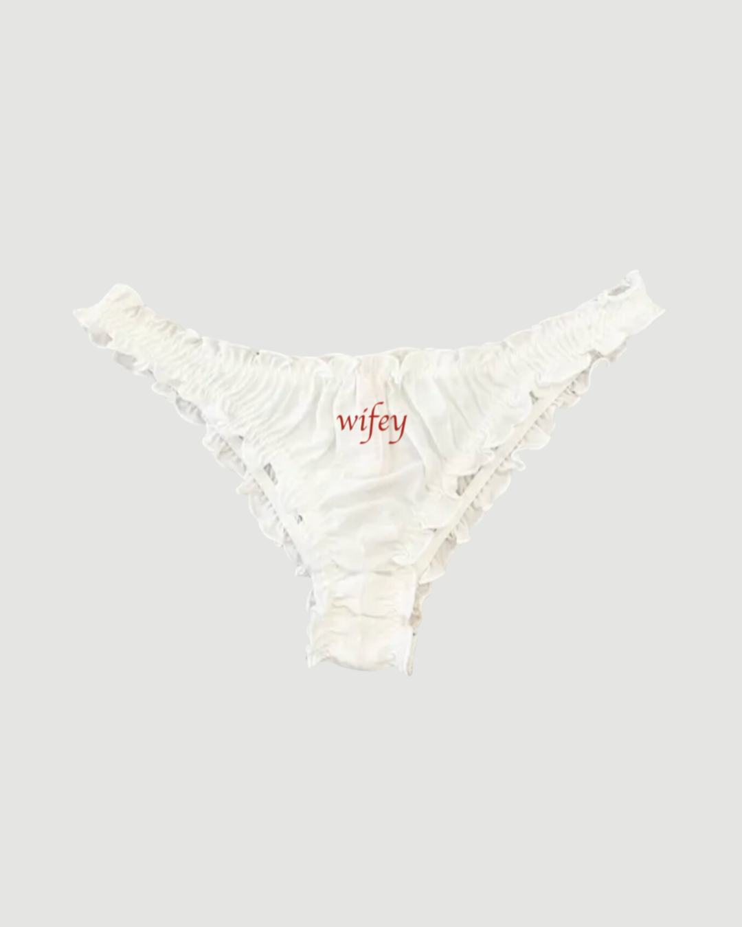 Buy Gorgeous Lily Embroidered Bridal Thong Brief In White