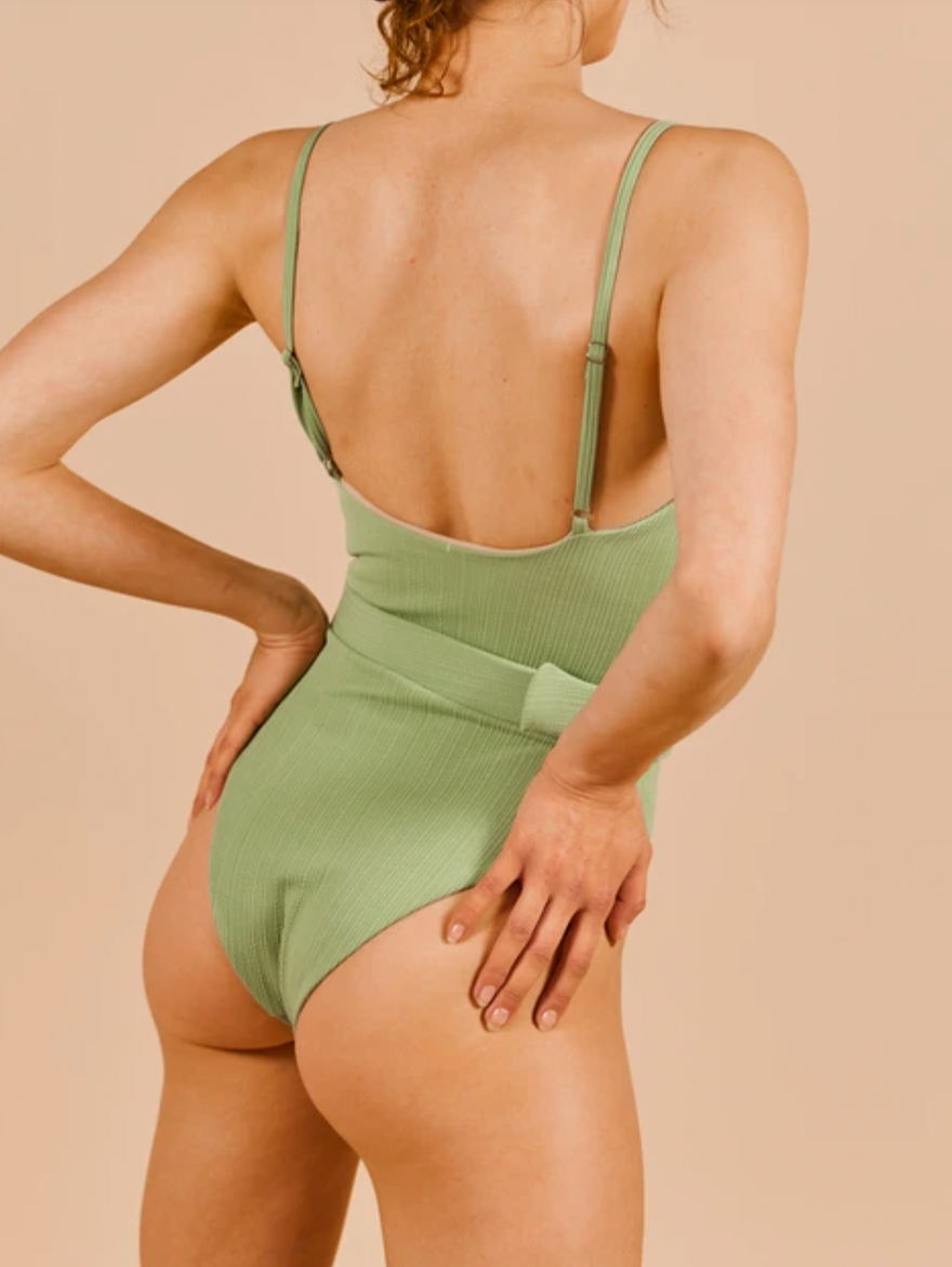 Orchid Swimsuit in Sage Green- sample sale