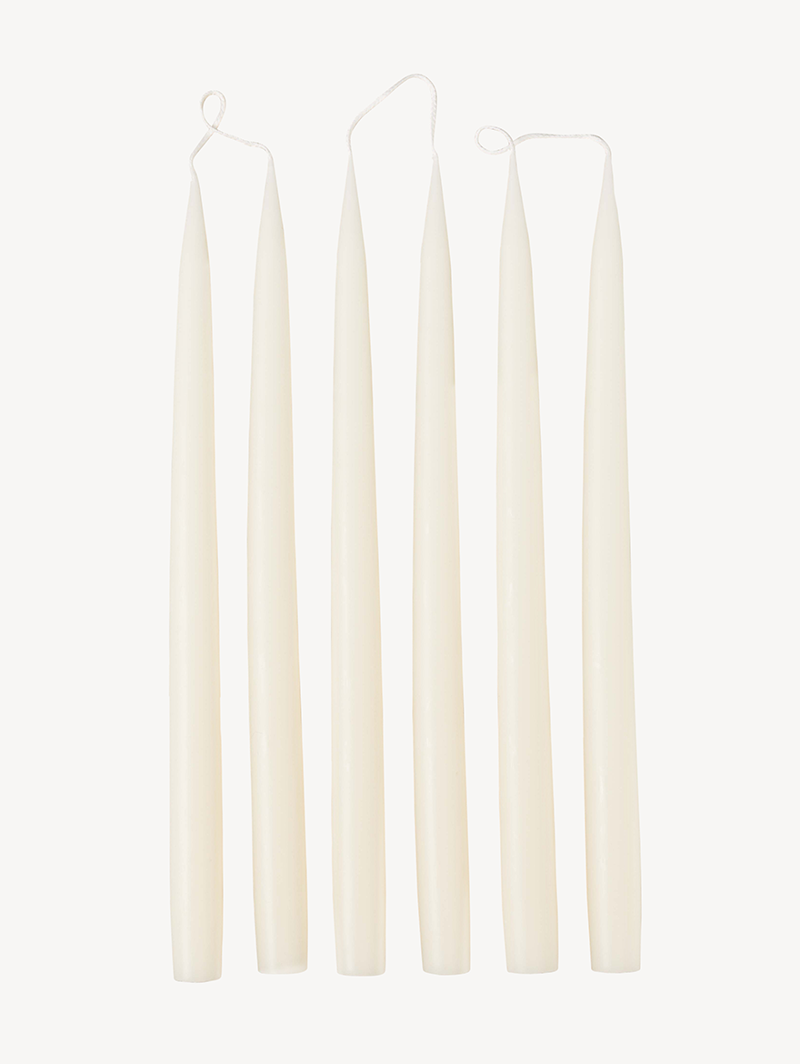 Off White Candles (set of 6)