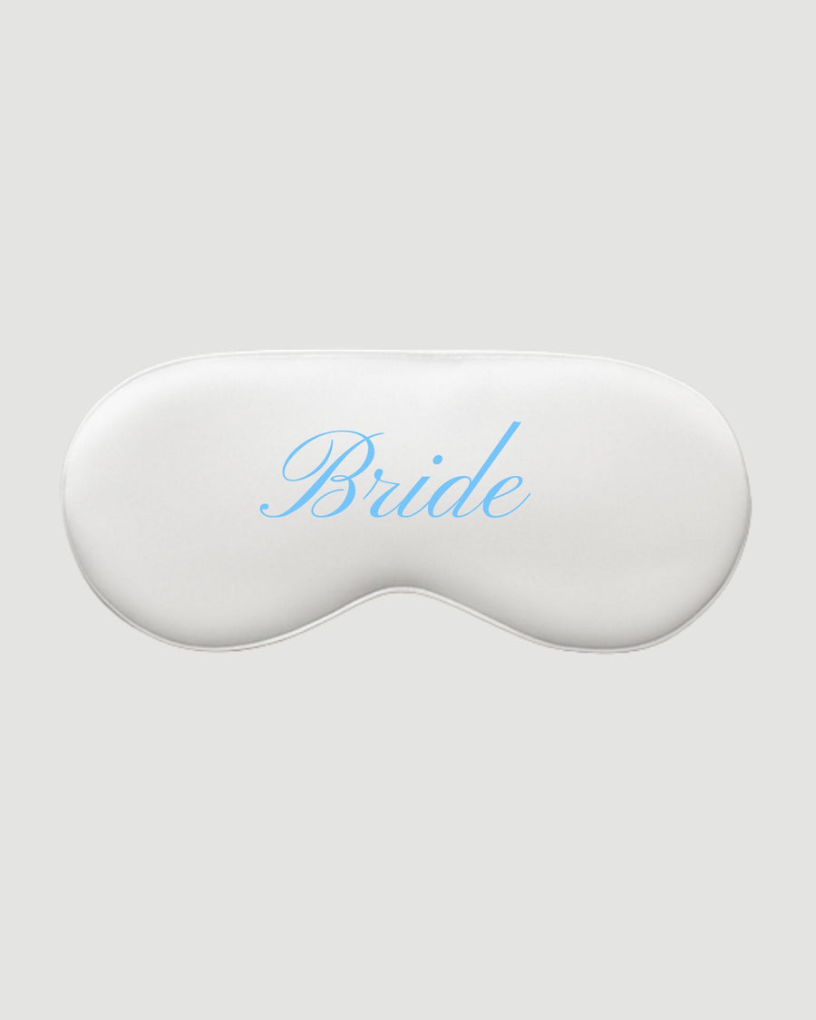 Bridal White Silk Eye Mask