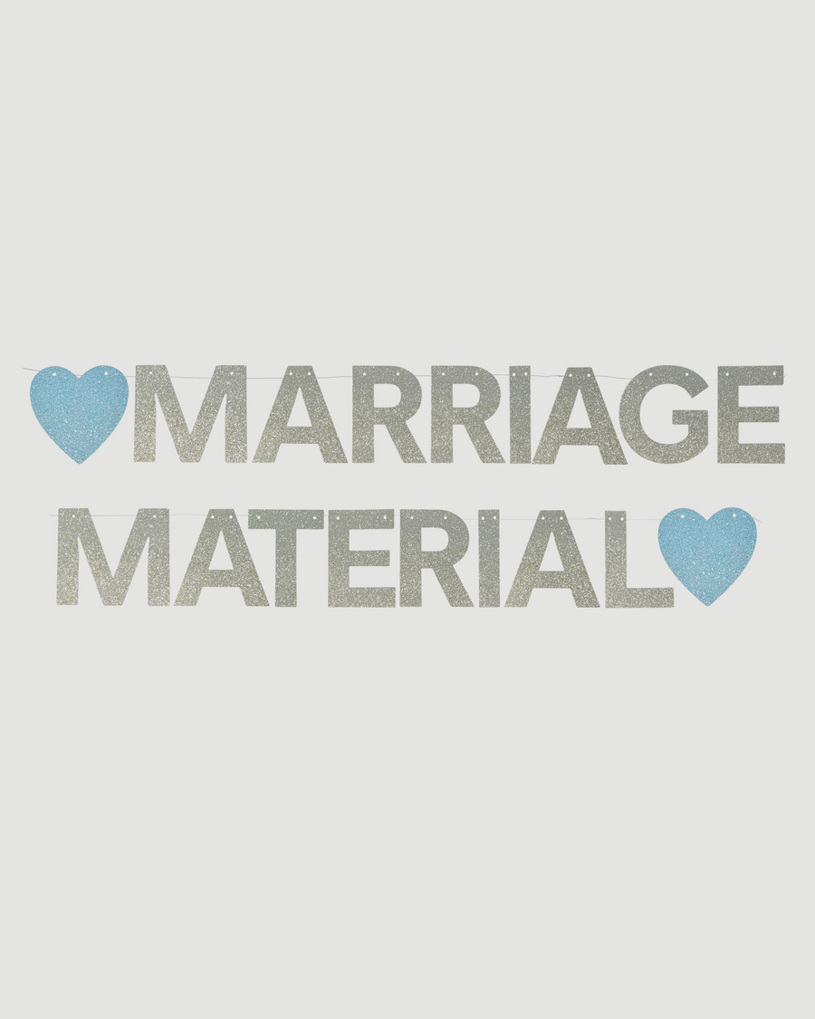 Marriage Material Glitter Garland - sample sale