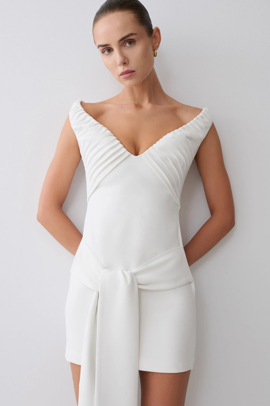 Runa Off Shoulder Mini Dress