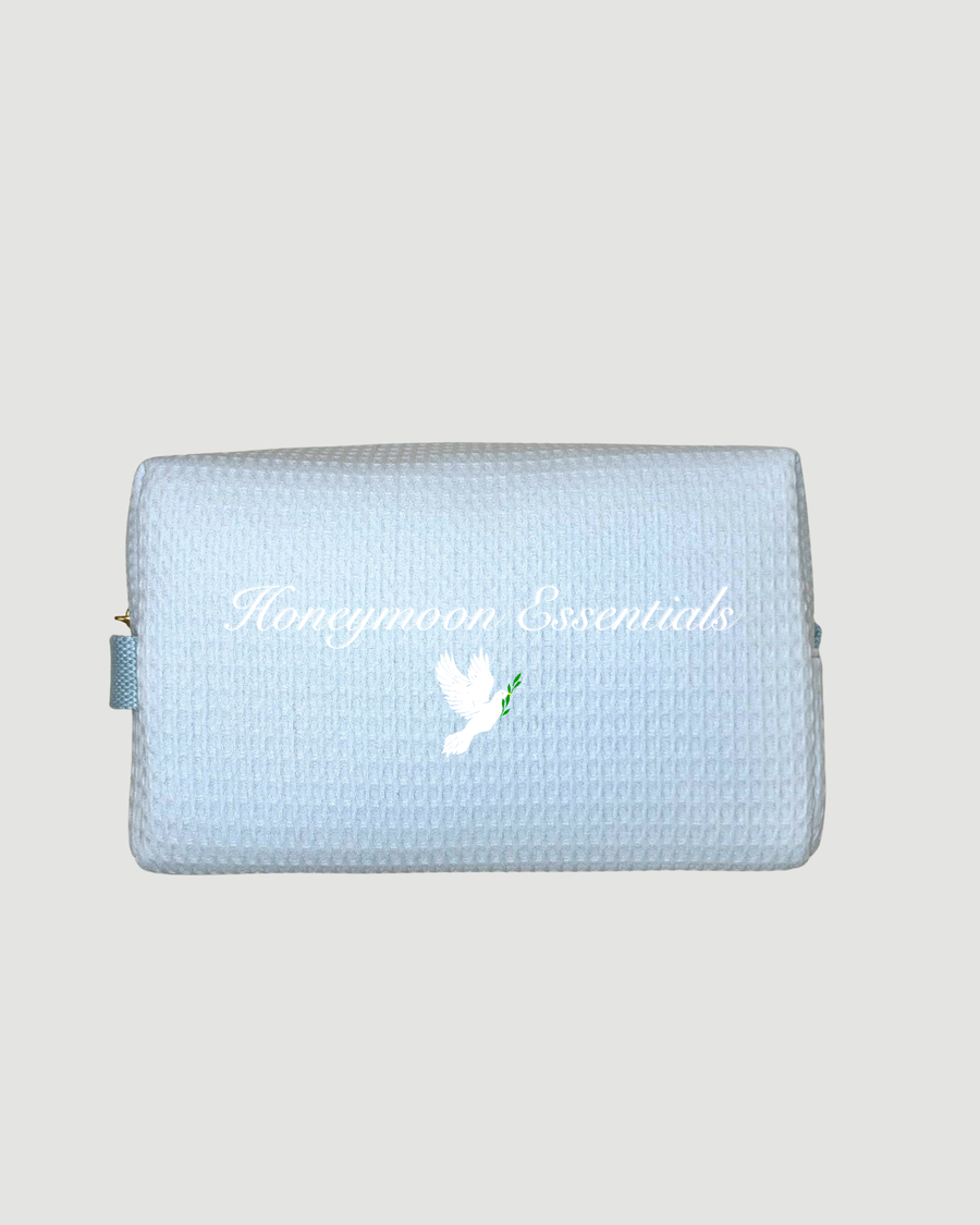 Cornflower Blue Waffle Pouch