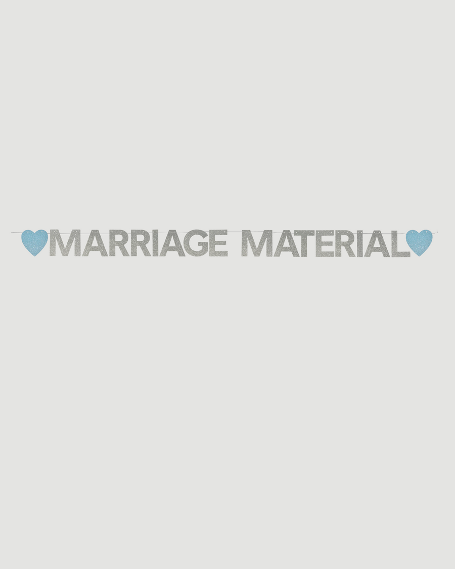 Marriage Material® Glitter Garland