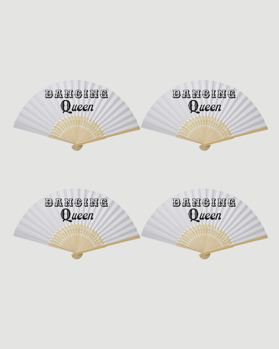 Dancing Queen Fans (Pack of 4)