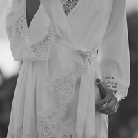 Black lace robe hot sale