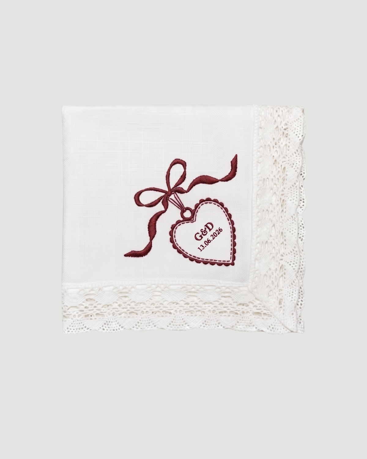 Personalise Me Handkerchief Crochet Trim