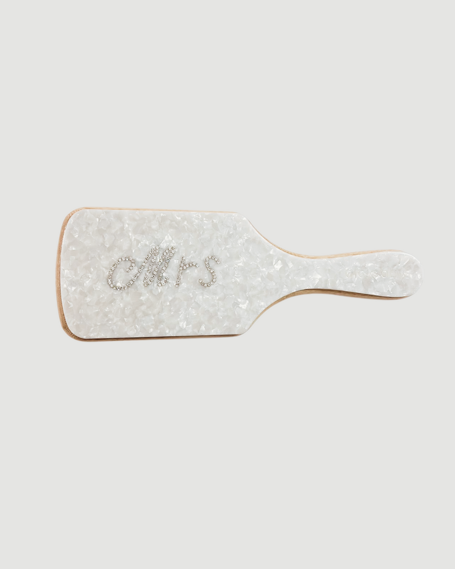 Mrs Diamanté Paddle Hair Brush