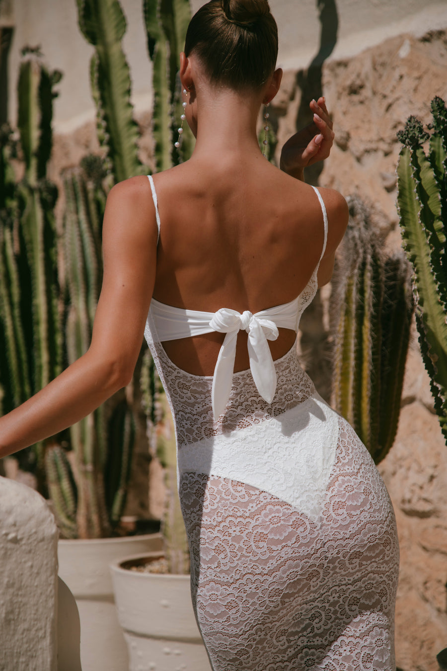 Vienna Lace Dress - Bridal White
