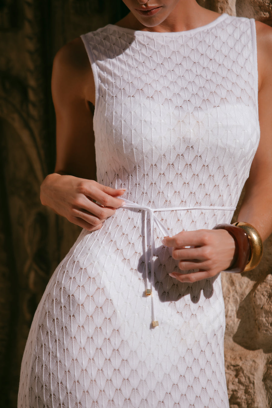 Seychelles Crochet Dress - Bridal White