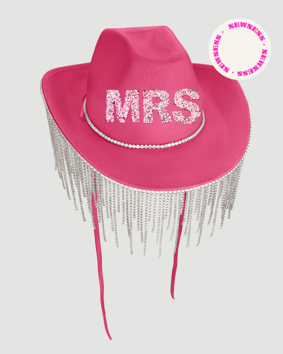 Mrs Barbie Pink Cowgirl Hat