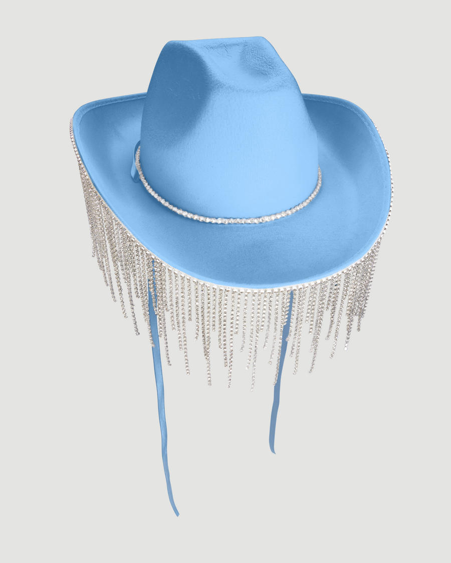 Diamanté Fringe Cowgirl Hat