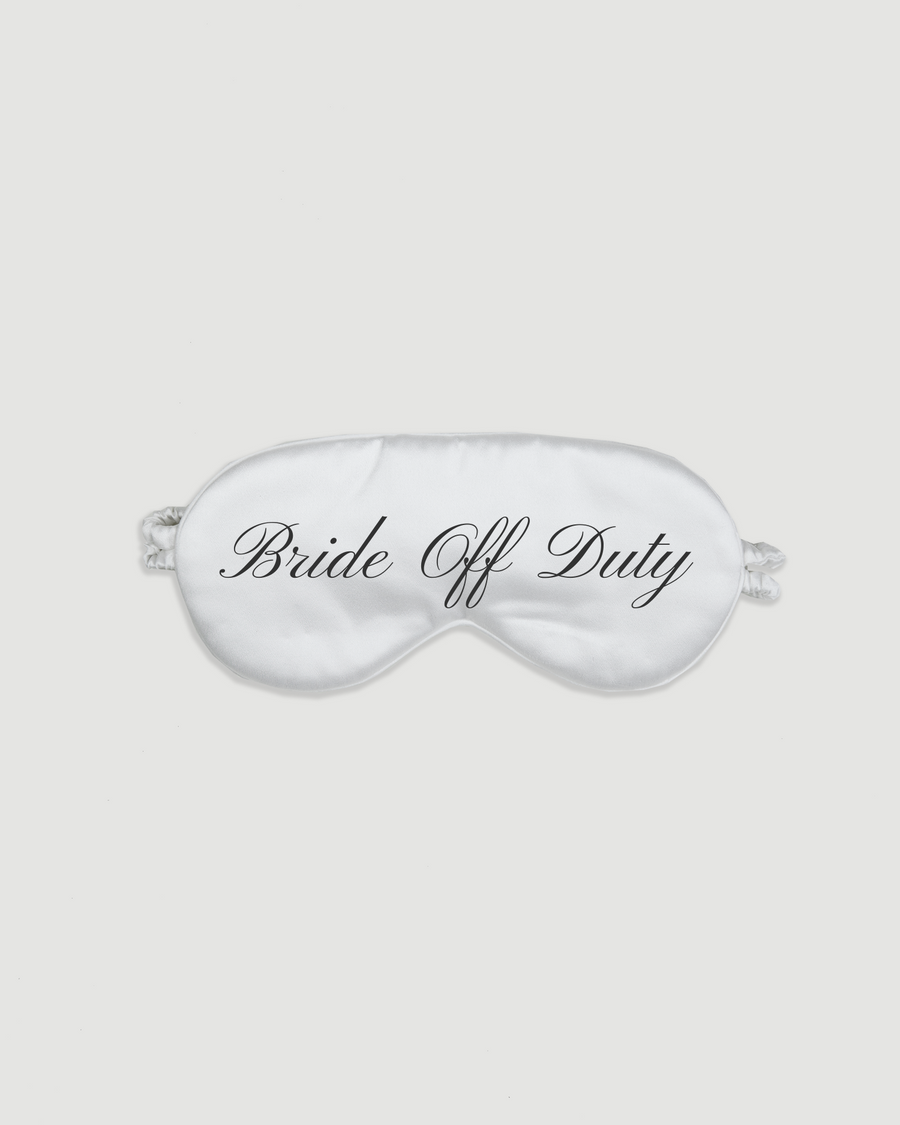 Bride Off Duty Silk Eye Mask