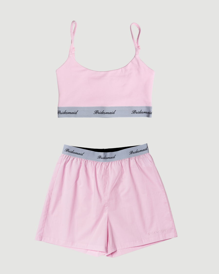 Bridesmaid Bralette Pink