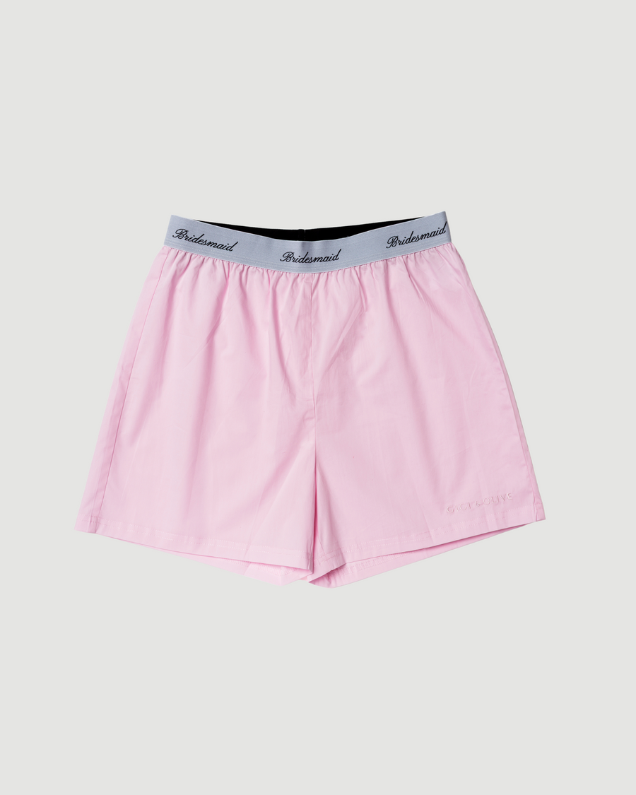 Bridesmaid Pink Boxer Shorts