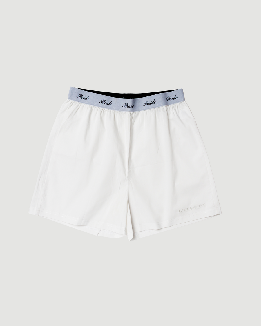 Bride White Boxer Shorts