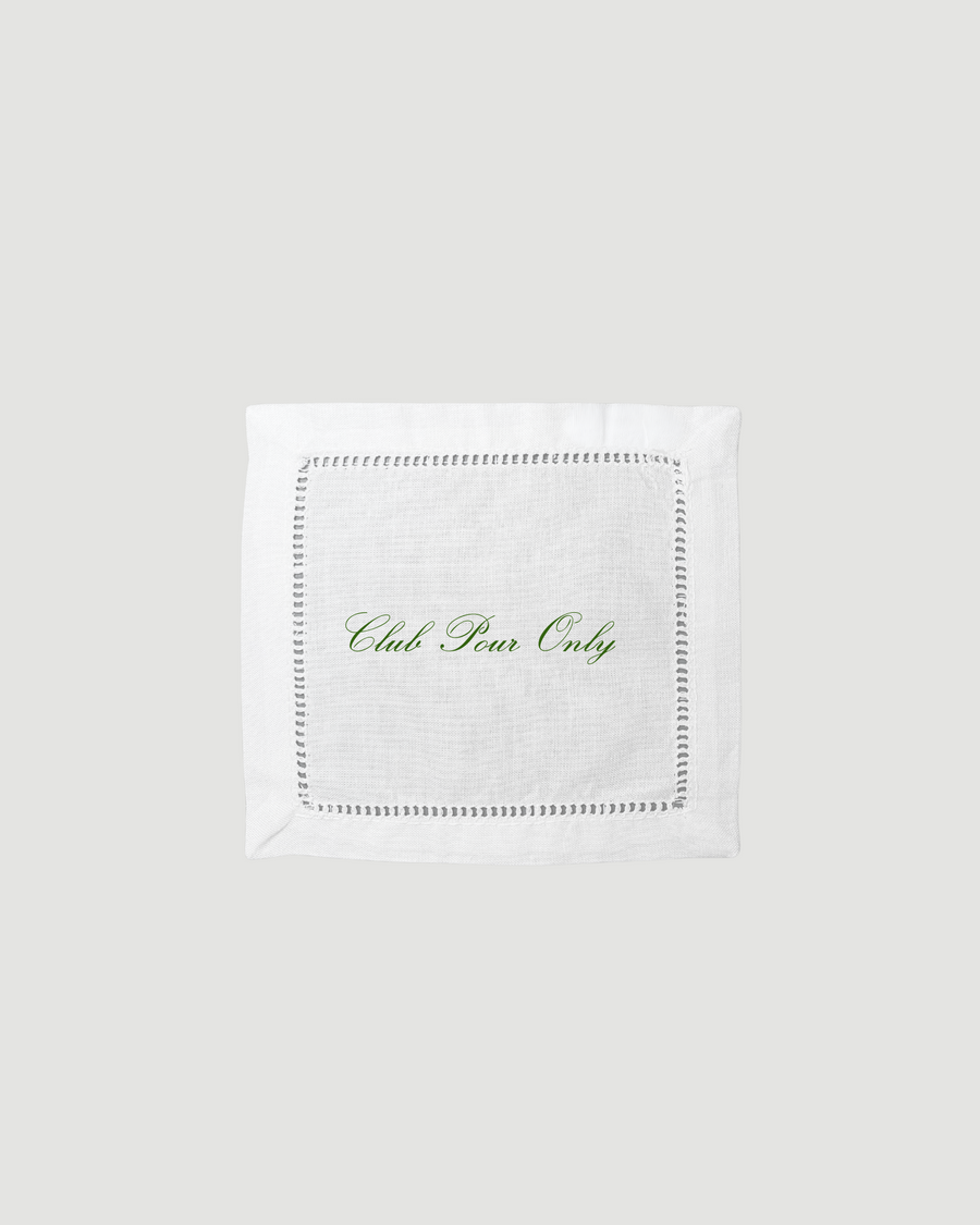Personalised cocktail napkin