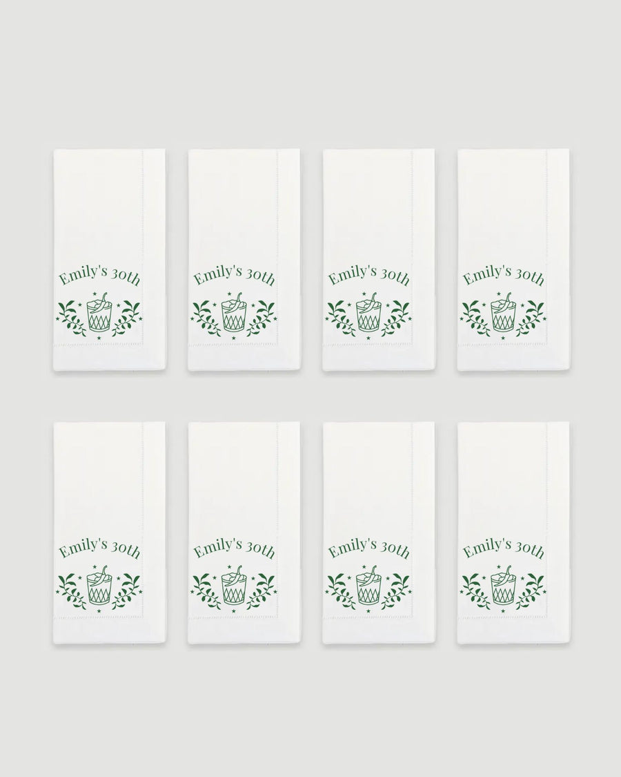 Embroidered Crest Napkins (set of 8)