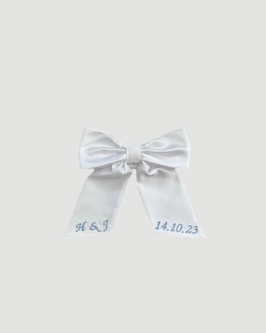 Personalised Wedding Dog Bow