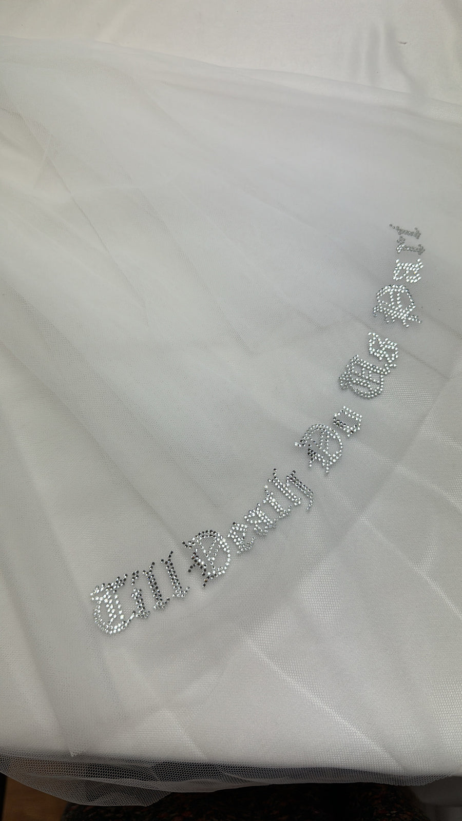 Till Death Do Us Part Diamanté Veil