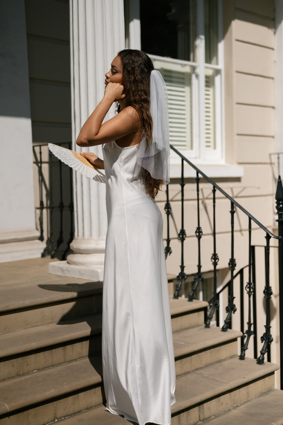 Something Blue Diamanté Veil