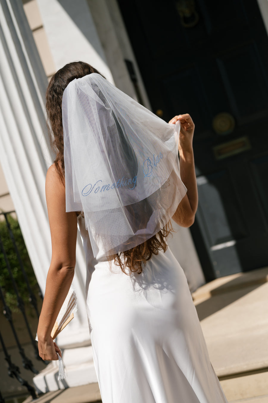 Something Blue Diamanté Veil