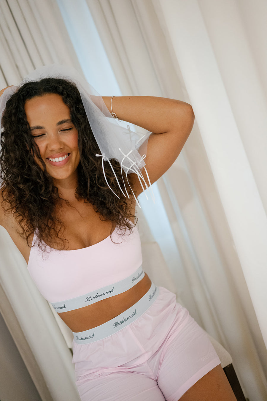 Bridesmaid Bralette Pink