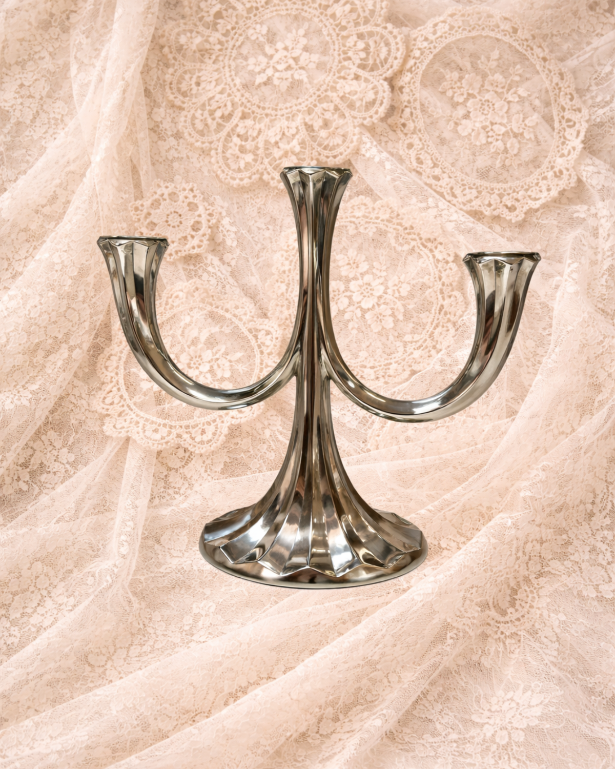 Vintage Curved Candelabra