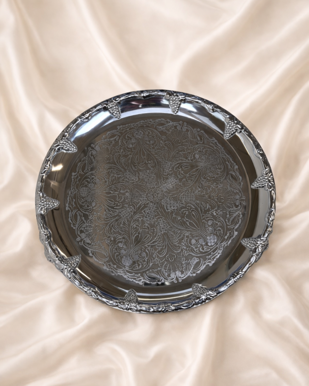 Vintage Oval Footed Serving Platter
