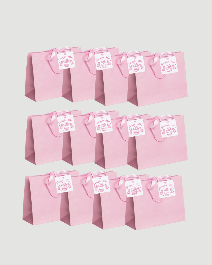 Personalised Pink Gift Bags (set of 12)