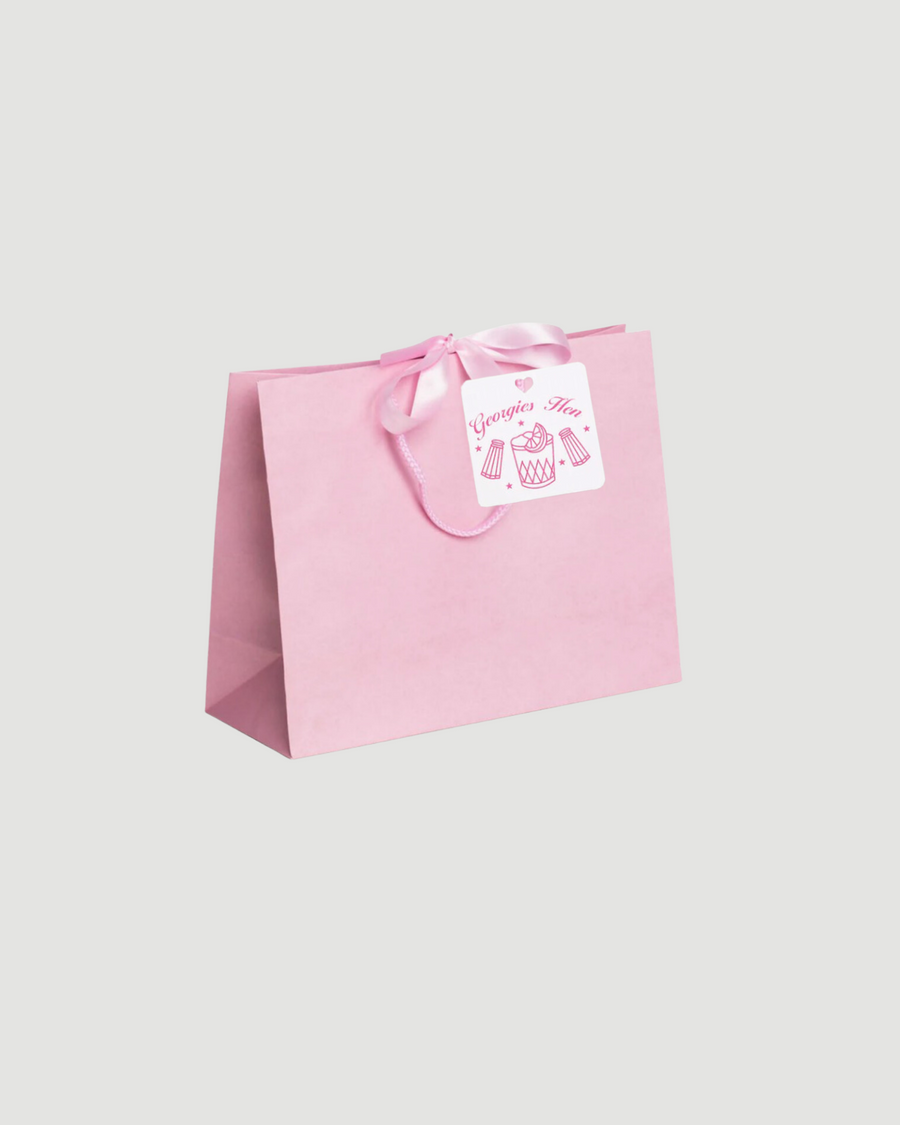 Personalised Pink Gift Bags set of 12 Gigi Olive