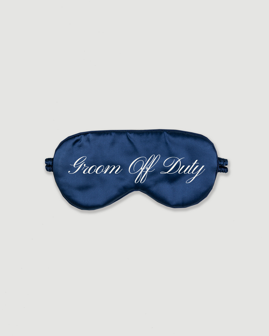 Groom Off Duty Silk Eye Mask