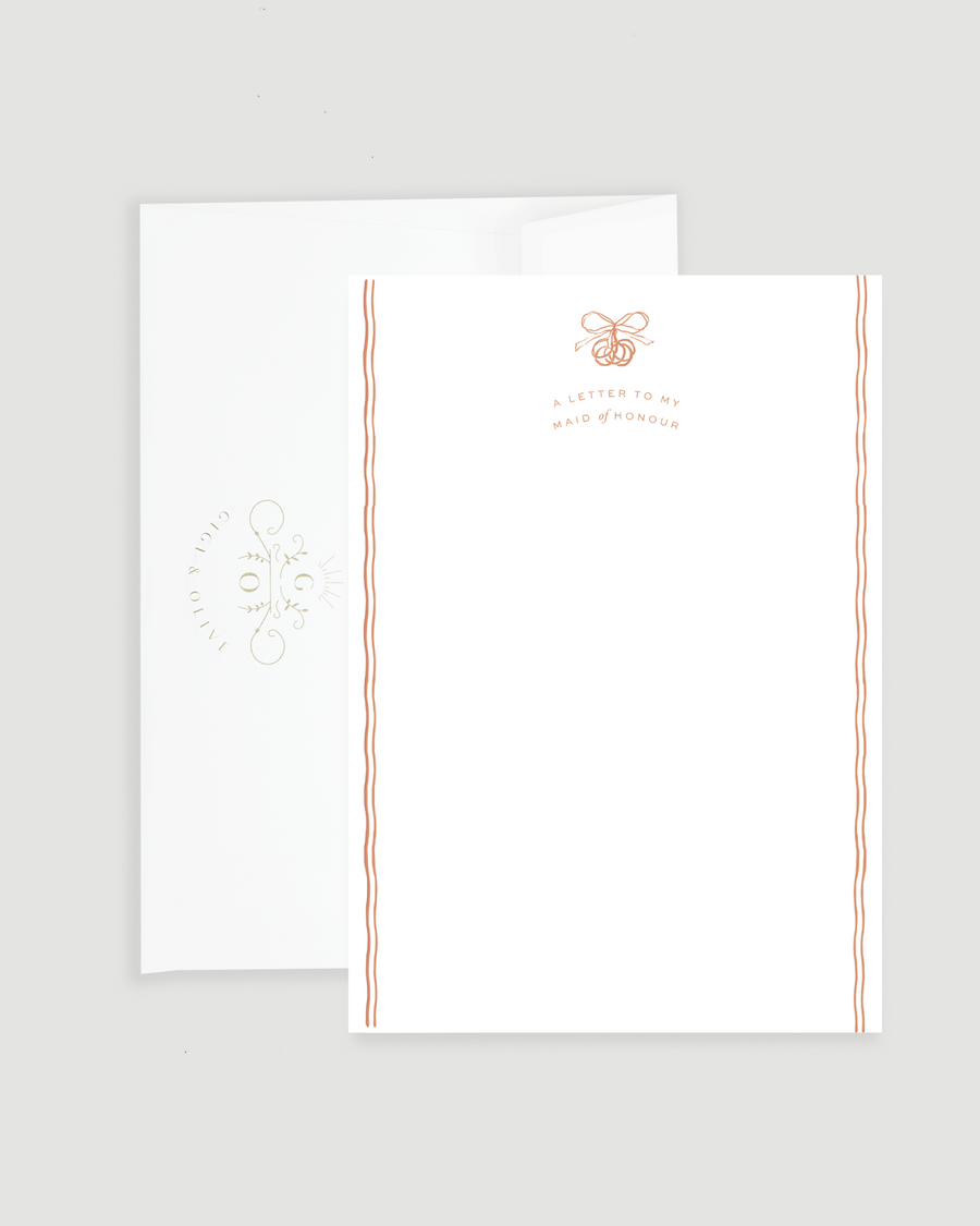 A letter to my maid of honour