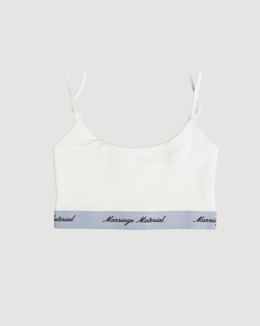 Marriage Material Bralette White