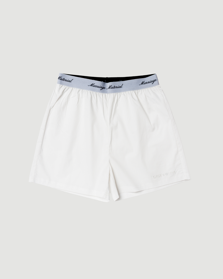 Marriage Material White Boxer Shorts