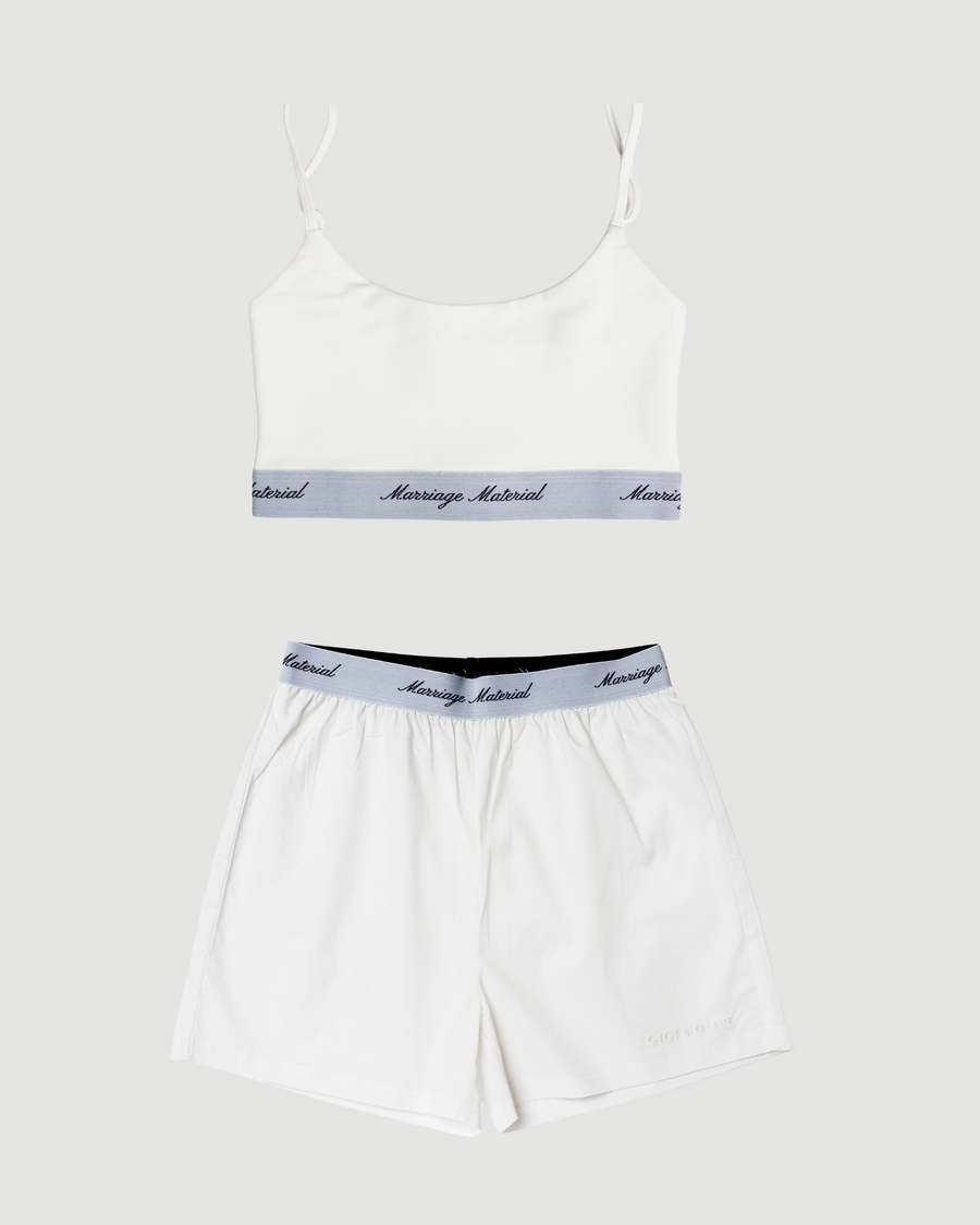 Marriage Material Bralette White