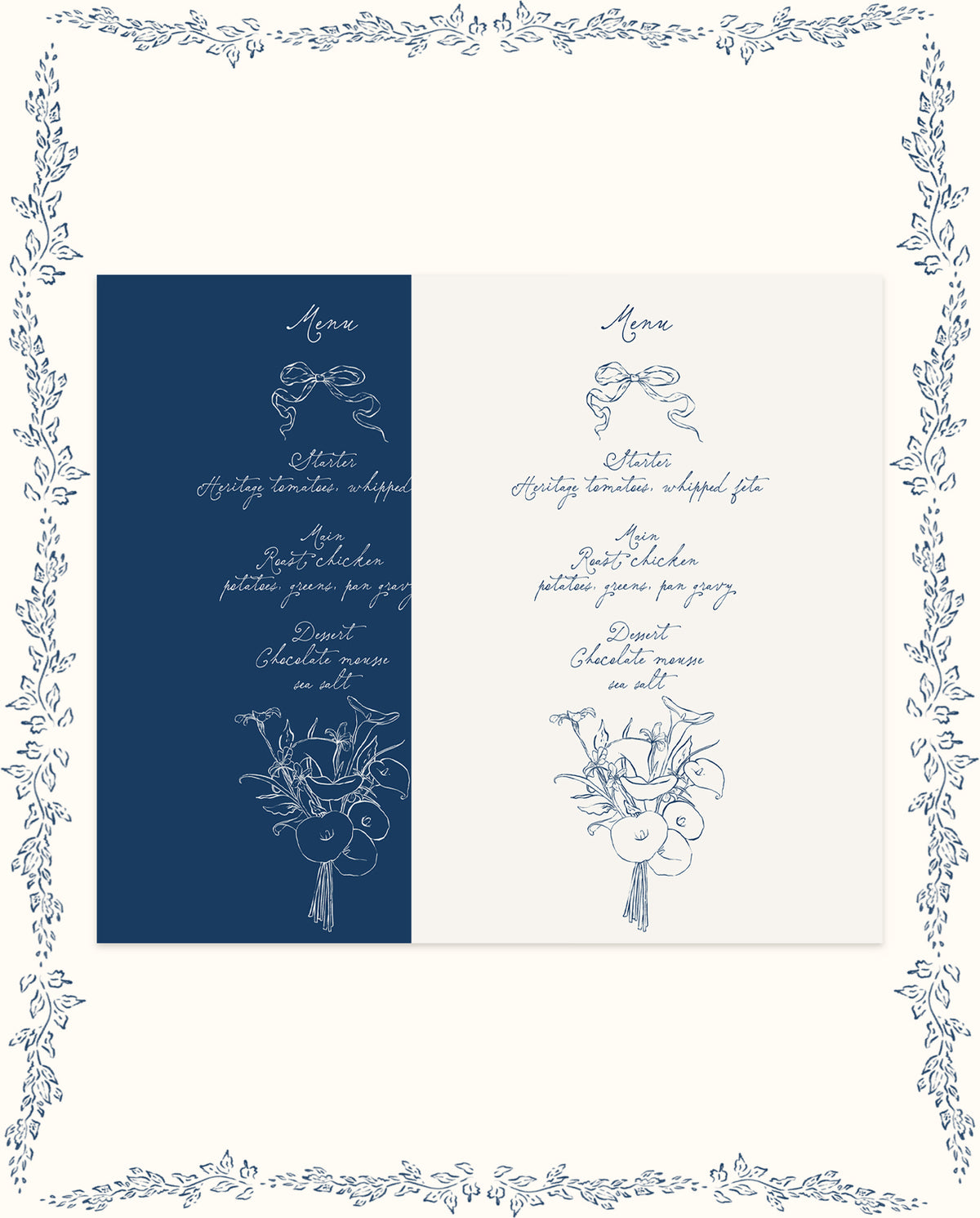 Swan Lake Menu Digital Download