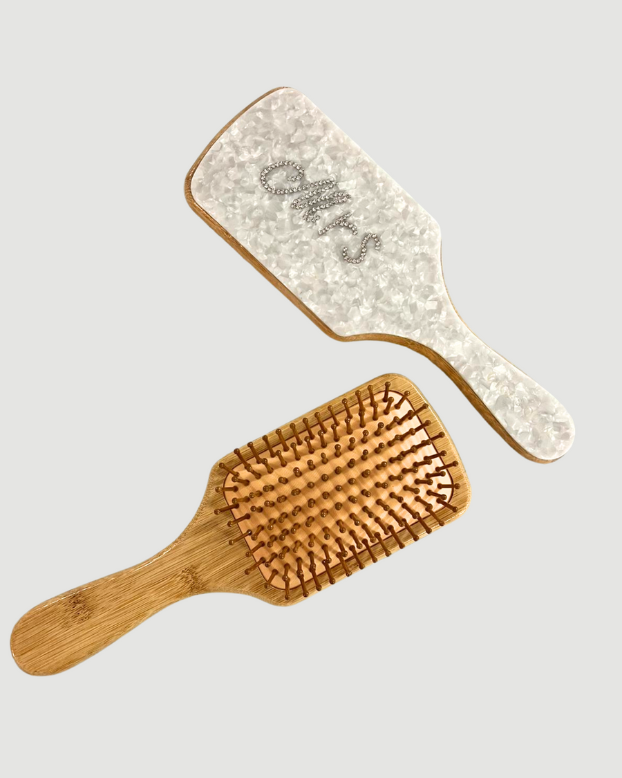 Mrs Diamanté Paddle Hair Brush