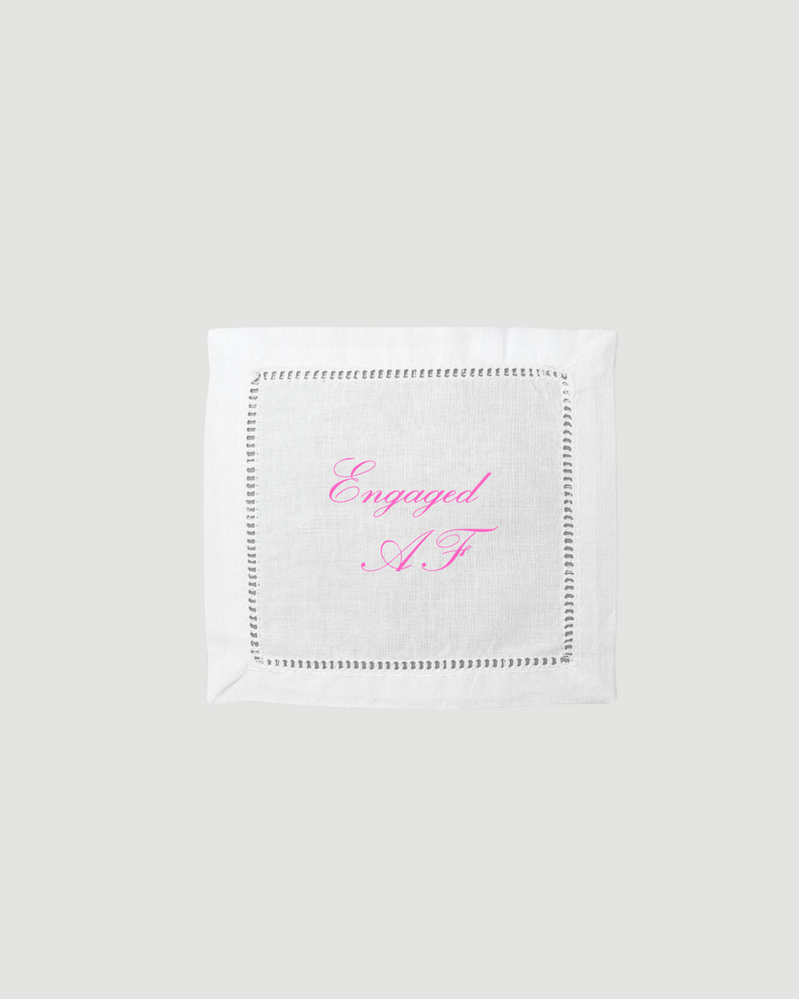 Personalised cocktail napkin