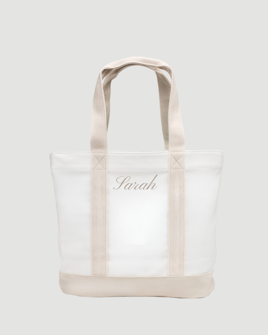 Natural Personalised Tote Bag