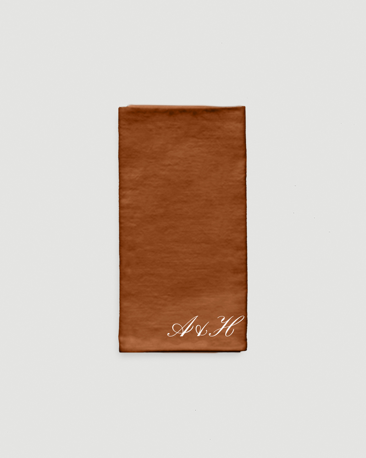 Rust Personalised Linen Napkin
