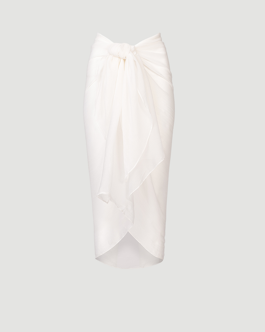 Santorini Sarong - Bridal White