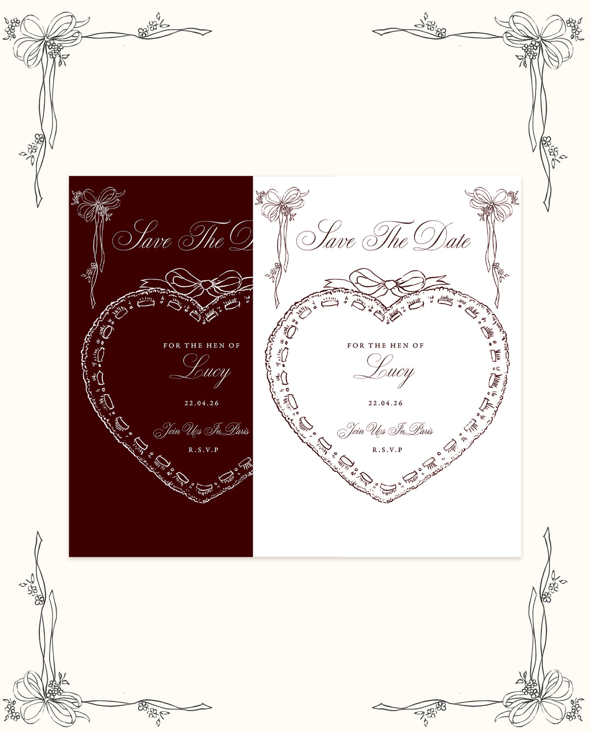 Laced Love Save Date Digital Download