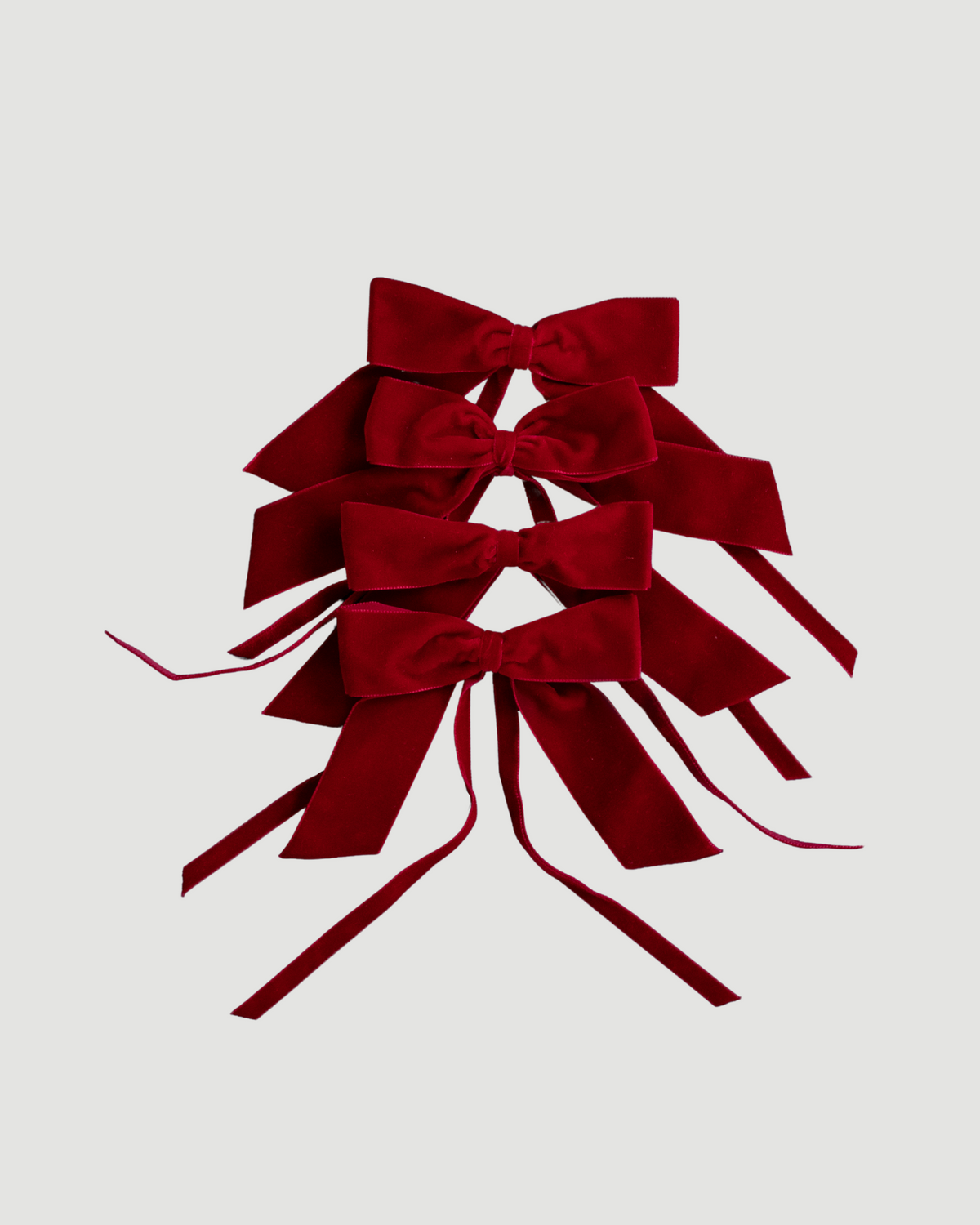 Scarlet Velvet Bows