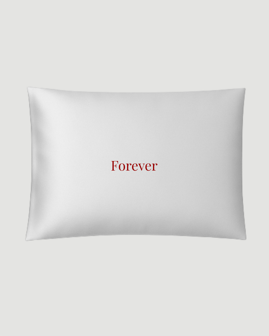 Bridal White Silk Pillowcase