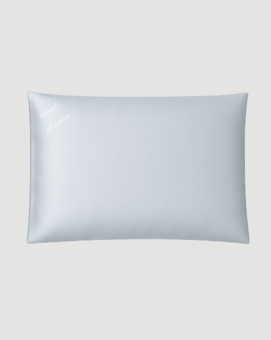 Cornflower Blue Silk Pillowcase
