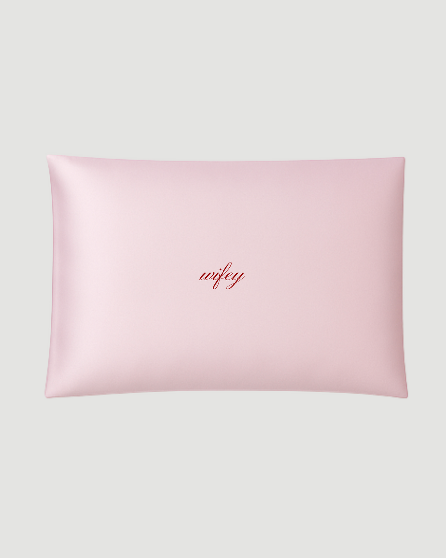 Baby Pink Silk Pillowcase