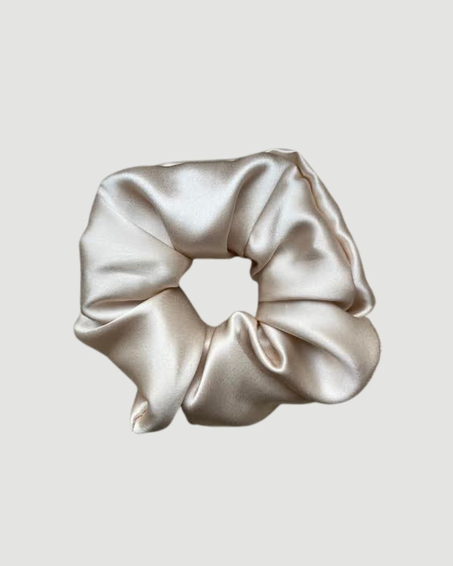 Light Gold Silk Scrunchie