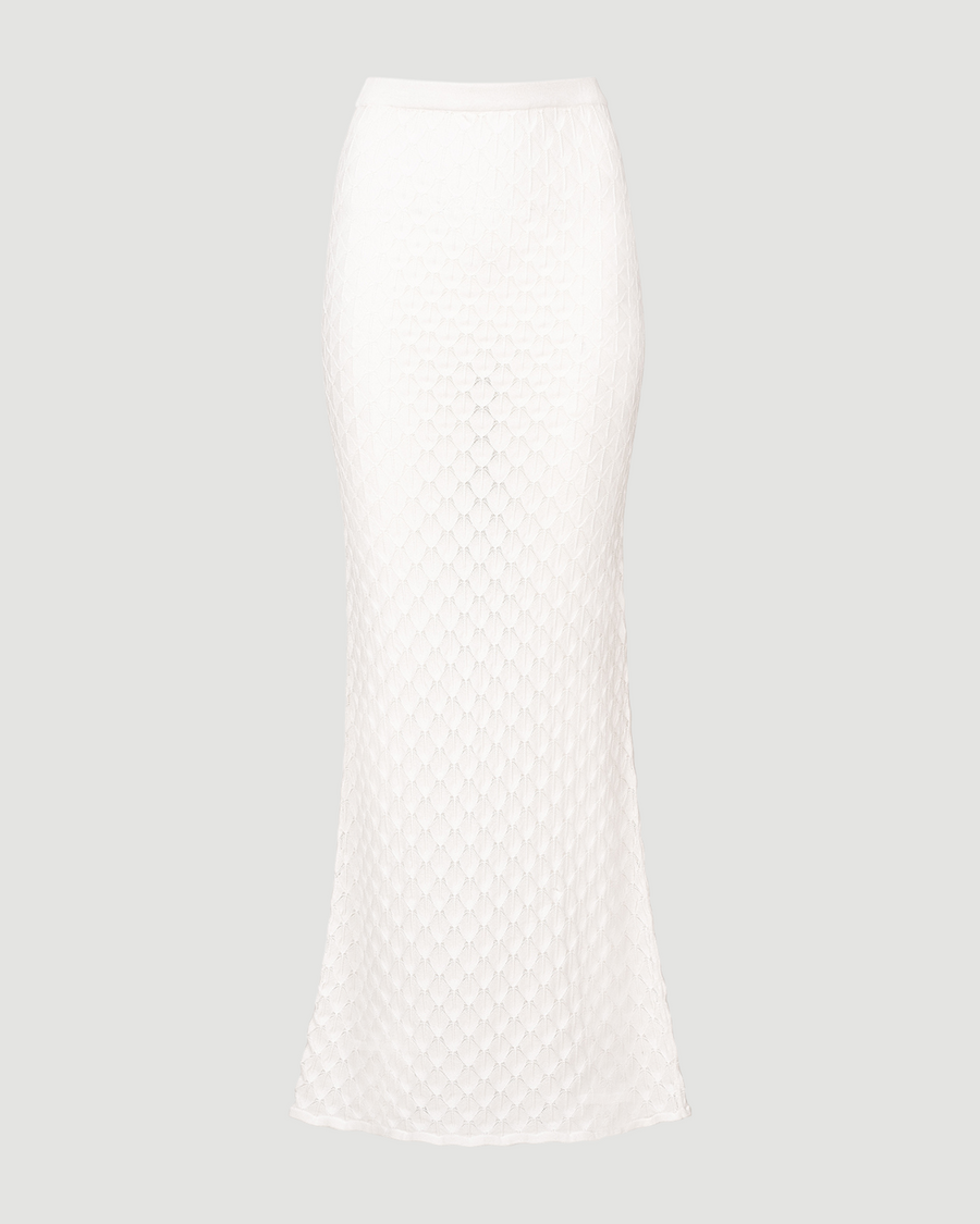 St Lucia Crochet Skirt - Bridal White